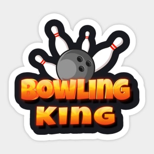 Bowling King Bowler Sticker